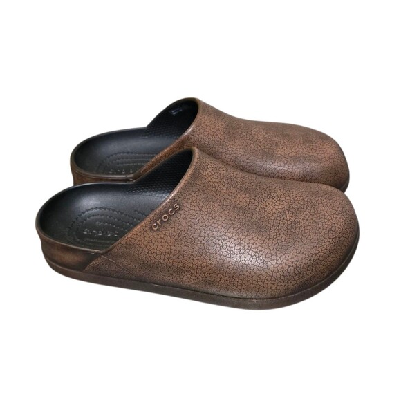 Crocs Dylan Burnished Clogs Womens Size 7 Brown New No Box - Picture 8 of 11